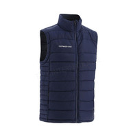 Gilet d'hiver chaud sans manches rembourré coupe-vent réversible tendance pour homme GAA
