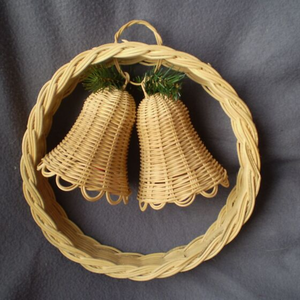 Nouvelle guirlande ronde en rotin naturel de conception pour la décoration de la maison de Noël Handwicker par des grossistes vietnamiens - Product Image 3