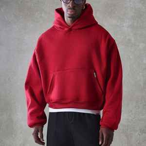 Sudadera para Hombre, 430GSM, 100% Algodón, Logotipo Personalizado, Felpa Francesa, Gruesa, Pesada, Lisa, con Hombros Caídos, Sudadera Gruesa de Invierno - Product Image 3