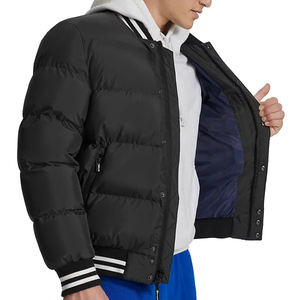 Diseño personalizado de invierno Bomber Puffer Down Coat Varsity Jacket Streetwear Windbreaker Outdoor Jacket para hombres - Product Image 4