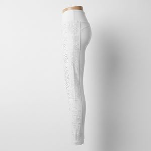 เลกกิ้งผู้หญิงทรงเข้ารูปเอวสูง ผ้ายืด โพลีเอสเตอร์/คอตตอน น้ำหนัก 340 กรัม สำหรับออกกำลังกาย ฟิตเนส สตรีทแวร์ ผลิตจากโรงงานโดยตรง - Product Image 3