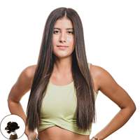 Extensions de cheveux Remy à pointe plate et droite - 100% cheveux humains d'origine éthique, colle à la kératine italienne, 50 mèches par paquet