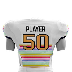 2025 maillot de Football américain personnalisé chemise de sport à manches courtes de haute qualité respirant vente chaude OEM hauts d'équipe sublimés - Product Image 6