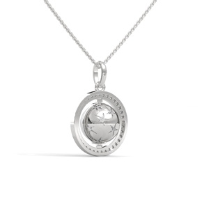 Ensemble de pendentifs élégants en or blanc de qualité supérieure avec diamants Moissanite pour pendentifs à breloque occasions - Product Image 3