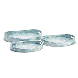 Plateau de service en nacre fabriqué à la main meilleur vendeur pour la décoration intérieure fabriqué au Viet Nam - Product Image 6