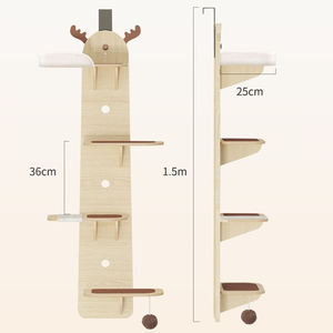Hot Sale Eco-Friendly Durable Modern <b>Wood</b> <b>Cat</b> Climbing Wall Shelf Steps Jump Platform Fun Play - Product Image 4