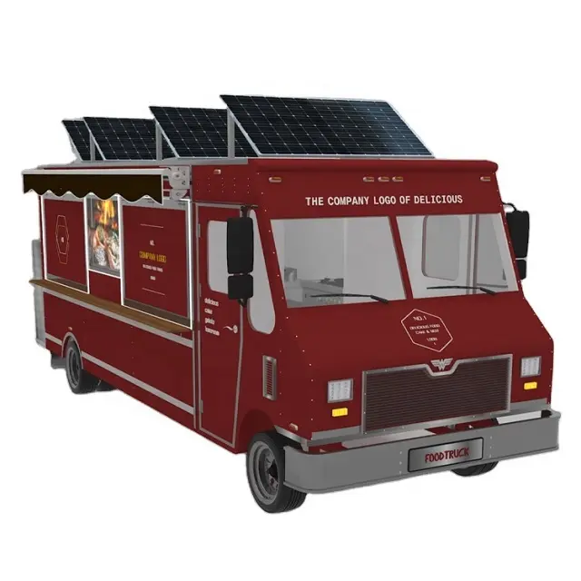 13ft شاحنة غذاء متنقلة/مجهزة بالكامل الغذاء مقطورة/مخصصة الغذاء عربة