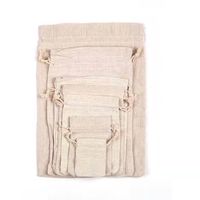 Sacs en toile de jute avec cordon de serrage, sacs-cadeaux, pochettes à bijoux, sacs pour fête de mariage, sac à cordon en coton personnalisé, petit