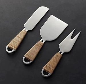 Juego de Cuchillos para Queso de Acero Inoxidable con Mango de Madera, Utensilios de Cocina, Juego de Accesorios para Queso con Mango - Product Image 3