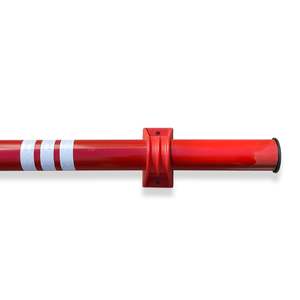 Barrera de Estacionamiento de Policarbonato Roja de 200 x 13 cm y 70 mm, Barrera de Estacionamiento Premium - Product Image 2