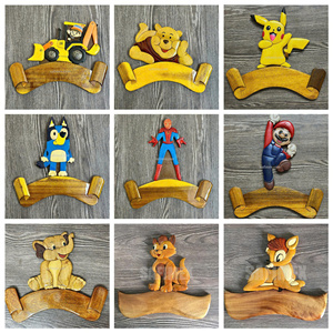 Christmas & Birthday Gift Souvenir <b>Name</b> Sign Door Decorate for Kids Wooden Plaques Door Hanging Cartoon Character from Vietnam - Product Image 6