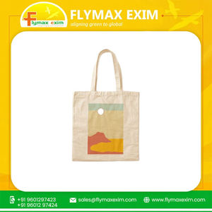 กระเป๋าโท้ทผ้าใบผ้าฝ้ายแท้สำหรับเด็กกระเป๋าช้อปปิ้งใช้ซ้ำได้ทันสมัย100% เป็นมิตรกับสิ่งแวดล้อม - Product Image 6