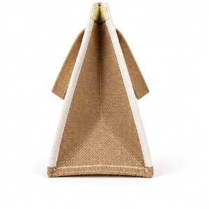 Sac isotherme compact en toile naturelle 8,5x10x6, 310 GSM, avec logo personnalisé, ouverture supérieure, sac de transport thermique pour le déjeuner, PriGlob Exim - Product Image 5