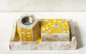 Ensemble de brûleur à encens moderne, décoration d'intérieur, hôtel, restaurant, cadeau de Ramadan, nacre, meilleur design - Product Image 5