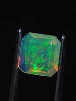 Opale d'Éthiopie Welo Fire naturelle de qualité supérieure, 8 mm, certifiée IGI, taille coussin, pour la fabrication de bijoux, guérison des chakras, pierre à feu arc-en-ciel