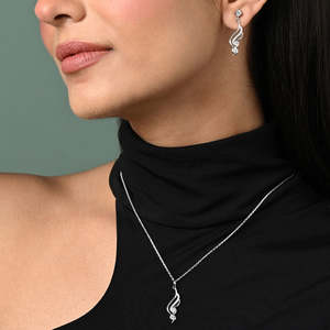 Compre en Línea Conjuntos de Pendientes de Plata de Ley 925 de Primera Calidad para Bodas - Product Image 3