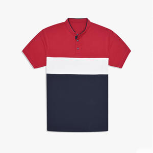 Polo de hombre a la moda al por mayor, camisa en blanco Lisa transpirable de algodón con logotipo personalizado, suave, talla grande y patrón sólido - Product Image 1