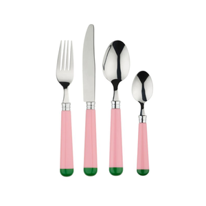 Couverts en acier inoxydable fourchette cuillère ensemble résine multi couleur poignée miroir en acier couverts ensemble hôtel vaisselle dîner fruits utiliser - Product Image 5