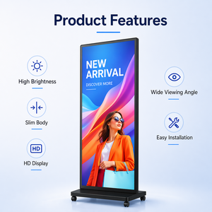 Schermo <span class=keywords><strong>LED</strong></span> P1.86 per Poster, Display Digitale Portatile per Interni, per Pubblicità in Negozi al Dettaglio - Product Image 4