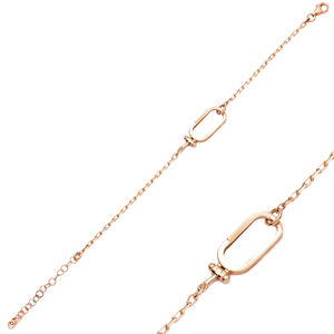 Plain Rectangle Shape Dainty Design <b>Charm</b> <b>Bracelet</b> Handmade Turkish Wholesale 925 Sterling <b>Silver</b> Jewelry - Product Image 6