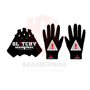 Wholesale Hot Sale Customized American Football Gloves 2026 Non-Slip Hand Grips Full Finger Adjustable Wrist Straps <b>Hook</b> Loop - Product Image 6