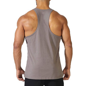 Slim Fit Chalecos Deporte Tops Ocio Algodón Tanques Camisetas interiores básicas Gimnasio Tops Casual Tank Top para hombres - Product Image 3