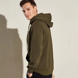 High Quality 100% Cotton Fleece Embroidered Winter Hoodies Men Wholesale Fashion Oversize Custom Logo Solid <b>Pattern</b> Hooded - Product Image 4