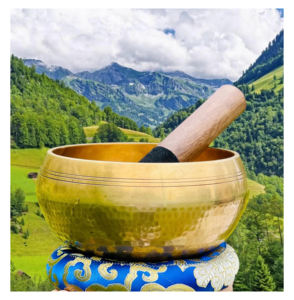 Ventes en gros de bols chantants tibétains en métal faits à la main, polis, écologiques, riches en fréquences, pour la méditation, le yoga, la guérison, la pratique sonore - Product Image 2