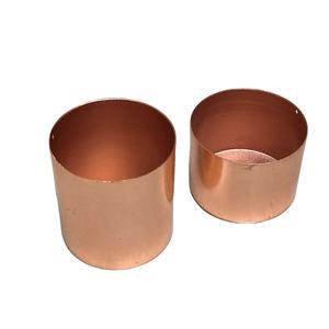 Juego de velas en forma de cilindro de Metal chapado en cobre, tarros de vela para viaje, decoración de Navidad, Vasos Para el hogar, 2 unidades - Product Image 1