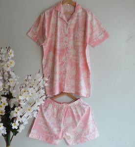 Pijamas de algodón puro PJ Set Pijamas Set Ropa de noche Traje de noche de algodón suave Dama DE HONOR PJ's Lounge Wear Correa de espagueti - Product Image 2