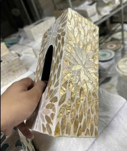 Boîte à mouchoirs élégante en nacre, boîte à mouchoirs en nacre faite à la main de qualité supérieure pour le marché d'exportation - Product Image 6