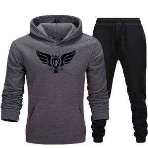 เสื้อผ้าแนวสตรีทของผู้ชายผ้าฟลีซมีฮู้ดแขนยาวผ้าฝ้าย100% 360กรัมเชือกรูดด้านหน้าสำหรับเล่นกีฬาฤดูหนาว - Product Image 2