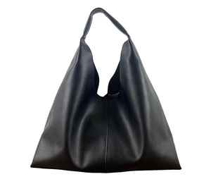 Soft Genuine Leather Bucket Hobo Tote <b>Bag</b> for <b>Women</b> Open Closure Shopping Shoulder Daily Handbag LHB-0006 - Product Image 1