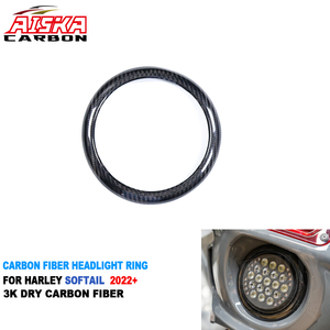 AISKA Anneau de phare en fibre de carbone 3K 100% pour Harley Davidson Low <span class=keywords><strong>Rider</strong></span> S Accessoires Advanblack Fairing ST Fairing - Product Image 1