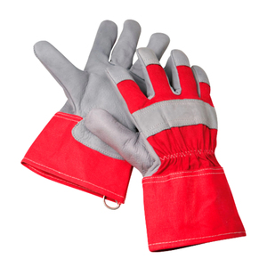 Guantes de Seguridad de Invierno al por Mayor, Guantes de Trabajo de Cuero Transpirable con Puños Sueltos para Soldadura, Uso Industrial, paquete - Product Image 1