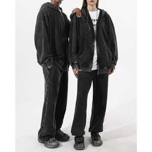 2025 Casual Streetwear invierno hombres cremallera sudaderas con capucha Unisex impresión personalizada Sudadera con capucha invierno gimnasio al aire libre algodón polar sudaderas con capucha hombres - Product Image 5