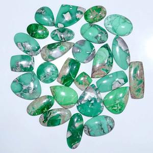 Pierre précieuse en vrac de cabochon naturel de variscite pour la fabrication de bijoux, cristal de variscite, approvisionnement de bijoux de concepteur, - Product Image 1