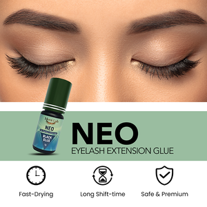 Pegamento de Larga Duración para Extensiones de Pestañas Individuales, Secado Rápido en 1.5s, Resistente al Agua, Sin Alcohol, Sin Látex, 3g 5g 10g, Personalizable, Negro - Product Image 2