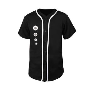 Maillot de baseball pour hommes, broderie 2026, col en V, sublimation, vente en gros, blanc, à broder - Product Image 2