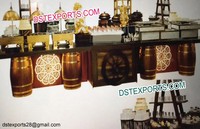 Comptoirs de Buffet de Mariage Royal en Acier Inoxydable, Taille Personnalisée, Légers, Modernes, pour la Restauration, USA