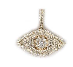 Collier pendentif à breloque oeil de diamant Moissanite glacé Hip Hop Marquise collier et bijoux oeil de diamant - Product Image 1