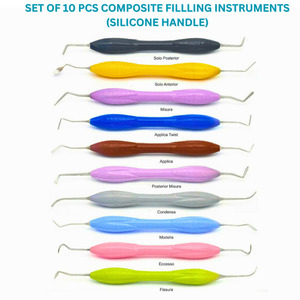 Kit LM ARTE Dental Restaurativo de alta calidad, mango Manual de silicona de 10 piezas, juego de instrumentos de relleno compuesto Anterior Posterior - Product Image 5
