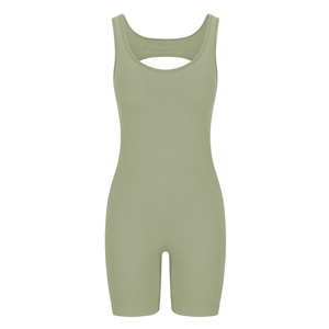 บอดี้สูทลำลองเปิดหลังชิ้นเดียวสำหรับผู้หญิงจั๊มสูทคอ OEM บอดี้สูทสำหรับฤดูร้อนฤดูหนาว - Product Image 3