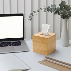 Boîte à mouchoirs carrée en bambou, porte-boîte à mouchoirs en bambou fait à la main, écologique, décoration naturelle pour la maison et la table, vente en gros du Vietnam - Product Image 5