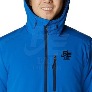 เสื้อแจ็คเก็ตซอฟต์เชลล์แฟชั่นใหม่สำหรับผู้ชายปี 2025 สไตล์ลำลองมีฮู้ด สตรีทแวร์ บริการ OEM กันลม กันน้ำ เนื้อผ้านุ่มสบาย - Product Image 6