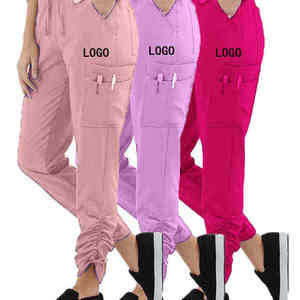 Pantalones de Uniforme Médico Elegantes 2025, Reutilizables, Elásticos, Tipo Jogger, para Enfermeras y Personal Hospitalario - Product Image 1