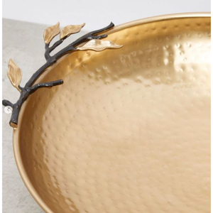 ชามเสิร์ฟช็อคโกแลตตกแต่งอย่างหรูหราพร้อมชามลายใบไม้ที่โดดเด่นไม่เหมือนใครและใช้ค้อนทุบเหมาะสำหรับเสิร์ฟของหวานและลูกอม - Product Image 2