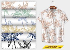 เสื้อเชิ้ตผ้าฝ้าย100% ป้องกันริ้วรอยระบายอากาศได้ดีเป็นมิตรกับสิ่งแวดล้อมลายดอกไม้คอจีนเสื้อฤดูร้อนลำลองสำหรับผู้ชายวันหยุด UV - Product Image 2