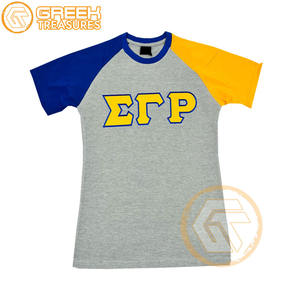 Sigma Gamma Rho personnalisé T-Shirt pour femme Vêtements de sororité Jersey de coton T-shirt respirant de haute qualité Vêtements grecs pour femme - Product Image 4