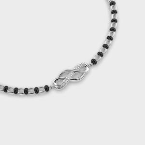 สร้อยข้อมือเพชรแล็บโกรว์ Mangal Sutra สำหรับผู้หญิง Infinity Love ทำจากเงินแท้ 925 - Product Image 3